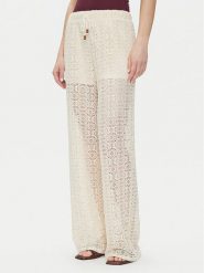 Vero Moda Spodnie materiałowe Maya 10325044 Beżowy Wide Leg. Brązowe spodnie materiałowe Vero Moda, bez wzorów, z materiału. Za 119.99 zł.