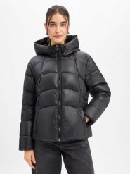 BOSS Kurtka pikowana Kobiety Sztuczne włókno czarny, 42. Czarne kurtki Boss, bez wzorów, z włókna, eleganckie, bez kaptura. Za 1,699.95 zł.