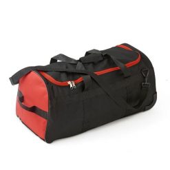Torba sportowa na kółkach Tremblay CT. Czerwone torby sportowe TREMBLAY, bez wzorów, z nylonu, na ramię. Za 226.50 zł.