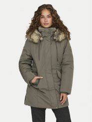 ONLY Parka New Priska 15300627 Szary Regular Fit. Szare płaszcze ONLY, xs, bez wzorów, z syntetyku, bez kaptura. Za 279.99 zł.
