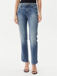 Guess Jeansy W5RA15D5L72 Niebieski Straight Fit. Niebieskie jeansy Guess, l, z aplikacjami, z bawełny. Za 389.99 zł.