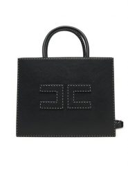 Elisabetta Franchi Torebka BS-09A-51E2-V460 Czarny. Czarne torebki klasyczne Elisabetta Franchi, bez wzorów, ze skóry, bez dodatków. Za 1,579.00 zł.