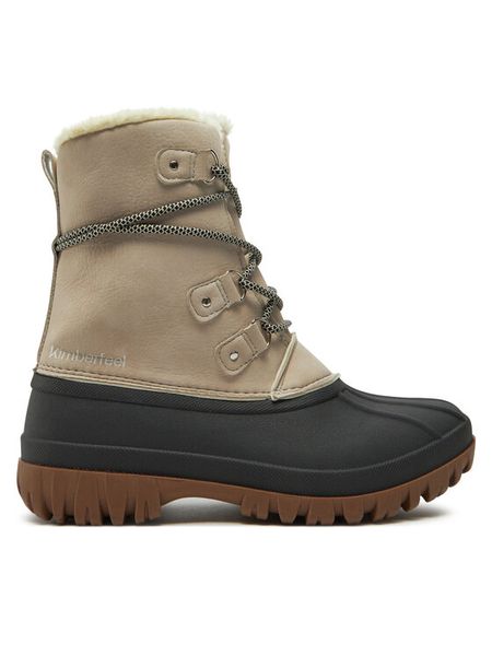 Kimberfeel Śniegowce Rebecca Beżowy. Brązowe śniegowce Kimberfeel, bez wzorów, ze skóry, bez zapięcia. Za 299.99 zł.