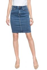LEE PENCIL SKIRT CLEAN PLAY L38GKJZH 112108176. Niebieskie spódnice Lee, l, bez wzorów, z jeansu, dopasowane. Za 159.99 zł.