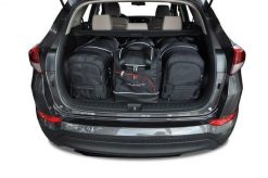 Torby Do Bagażnika Hyundai Tucson 2015-2020 4Szt Kjust. Czarne torby podróżne KJUST, bez wzorów, z kauczuku. Za 1,214.00 zł.