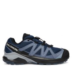 Trekkingi Salomon. Niebieskie buty trekkingowe Salomon, bez zapięcia. Za 639.99 zł.