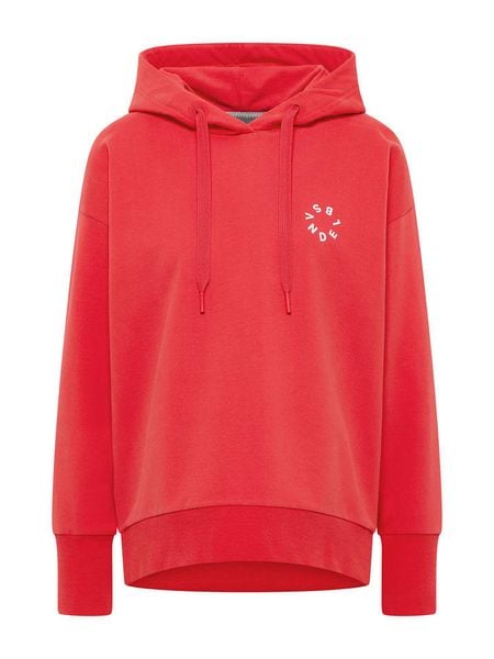 ELBSAND Bluza "Leah" w kolorze czerwonym rozmiar: S. Czerwone bluzy ELBSAND, s, bez wzorów, bez ramiączek, z kapturem. Za 154.95 zł.