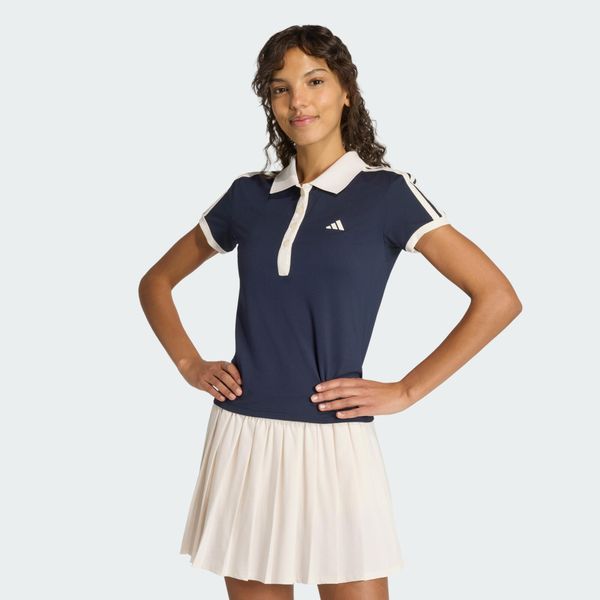 KOSZULKA POLO TENNIS CLASSICS. Niebieskie t-shirty sportowe adidas, l, bez wzorów, z elastanu, bez ramiączek, tenisowe, climacool (adidas). Za 229.00 zł.