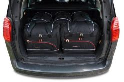 Torby Do Bagażnika Peugeot 5008 2009-2016 5Szt Kjust. Czarne torby podróżne KJUST, bez wzorów, z kauczuku. Za 1,546.00 zł.