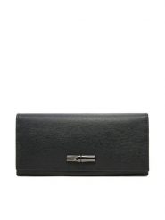 Longchamp Duży Portfel Damski 044871 Czarny. Czarne portfele Longchamp, bez wzorów, ze skóry. Za 2,609.00 zł.