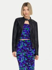 JDY Kurtka z imitacji skóry Emily 15241382 Czarny Slim Fit. Czarne kurtki JDY, bez wzorów, ze skóry, bez kaptura. Za 119.99 zł.