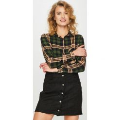 Answear - Koszula. Zielone koszule ANSWEAR, s, bez wzorów, z tkaniny, klasyczne, bez kołnierzyka, bez ramiączek. W wyprzedaży za 49.90 zł.