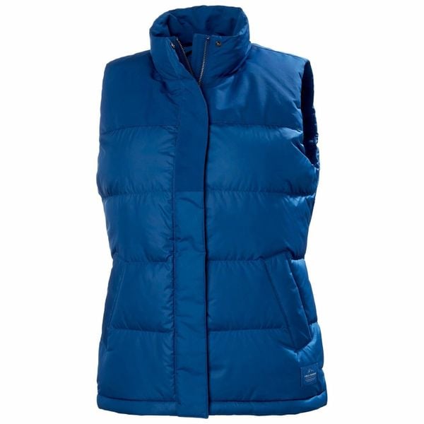 Damska kurtka puchowa Helly Hansen Isfjord. Niebieskie kurtki Helly Hansen, na zimę, bez wzorów, z puchu, eleganckie, bez kaptura. W wyprzedaży za 746.00 zł.