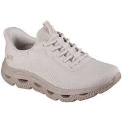 Buty sportowe damskie Skechers Bobs Arc Waves. Brązowe buty treningowe Skechers, bez wzorów, z materiału, bez zapięcia. Za 390.00 zł.