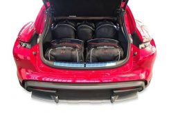 Torby Do Bagażnika Porsche Taycan Turismo Ev 2021+ 5Szt Kjust. Czarne torby podróżne KJUST, bez wzorów, z kauczuku. Za 1,393.00 zł.