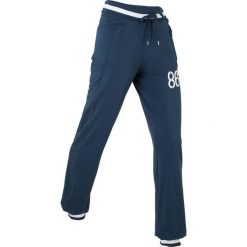Spodnie sportowe, długie bonprix ciemnoniebieski. Spodnie sportowe marki bonprix. Za 37.99 zł.