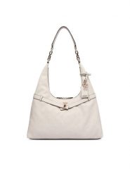Guess Torebka Ella HWPD97 46010 Kremowy. Białe torebki klasyczne Guess, z aplikacjami, ze skóry, bez dodatków. Za 634.99 zł.