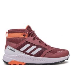 Trekkingi adidas. Brązowe buty trekkingowe adidas, bez zapięcia. Za 299.99 zł.