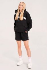Spodenki fitness damskie Gym Glamour dresowe. Szare szorty sportowe GYM GLAMOUR, bez wzorów, z bawełny, na fitness i siłownię. Za 139.99 zł.