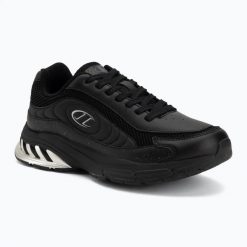 Buty Champion Eagle Run Low Cut. Czarne buty do biegania Champion, bez wzorów, z gumy, bez zapięcia, do biegania. Za 319.99 zł.