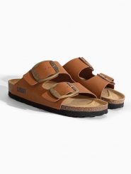 Sunbay Klapki "Calen" w kolorze brązowym rozmiar: 39. Brązowe klapki Sunbay, bez wzorów, klasyczne, z otwartym noskiem, bez obcasa, bez zapięcia. Za 113.90 zł.