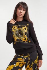 Bluza damska crewneck VERSACE JEANS COUTURE. Bluzy Versace Jeans Couture, xs, bez wzorów, z jeansu, bez kaptura. W wyprzedaży za 1,084.30 zł.