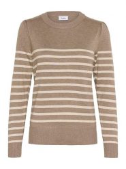 SAINT TROPEZ Sweter w kolorze beżowym rozmiar: L. Brązowe swetry Saint Tropez, l, bez wzorów, bez ramiączek. Za 87.40 zł.