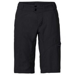 Spodenki damskie VAUDE Tamaro II. Czarne szorty sportowe Vaude, bez wzorów, z elastanu, z podwyższonym stanem, rowerowe. Za 425.80 zł.