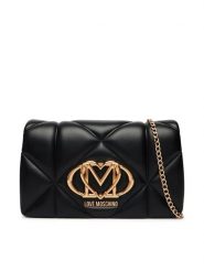 LOVE MOSCHINO Torebka JC4043PP1PLC0000 Czarny. Czarne kopertówki Love Moschino, bez wzorów, ze skóry, wizytowe, bez dodatków. Za 789.99 zł.