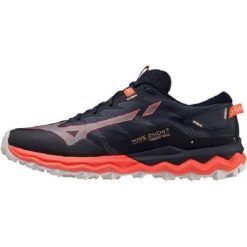 Buty Mizuno Wave Daichi 7 J1GK227171 czarne. Czarne buty do biegania bez wzorów, z materiału, bez zapięcia, do biegania, mizuno wave. Za 692.07 zł.