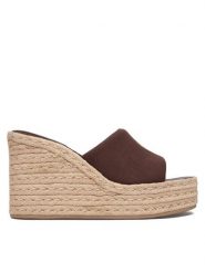 Calvin Klein Espadryle Wedge Espad 70 Canvas Mg HW0HW03282 Brązowy. Brązowe espadryle Calvin Klein, bez wzorów, z materiału, bez obcasa. Za 489.99 zł.