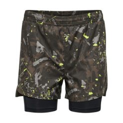 Damskie Szorty 2 w 1 Newline Kansas. Brązowe szorty Newline, bez wzorów, sportowe. Za 225.00 zł.
