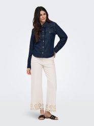 ONLY Dżinsy - Comfort fit - w kolorze kremowym rozmiar: S/L32. Brązowe jeansy ONLY, l, bez wzorów, klasyczne, z podwyższonym stanem. Za 135.81 zł.