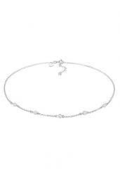 Elli PREMIUM Damski elegancki choker z topazem ze srebra próby 925 Sterling Silver Naszyjniki 1 ct. Szare naszyjniki Elli PREMIUM, z materiału, z topazem, srebrne. Za 333.99 zł.