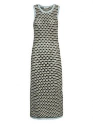 MOSS COPENHAGEN Sukienka "Ellie" ze wzorem rozmiar: XS/S. Zielone sukienki Moss Copenhagen, s, bez wzorów, bez kołnierzyka, bez ramiączek, maxi. Za 123.25 zł.
