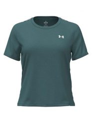 Under Armour Koszulka funkcyjna w kolorze morskim rozmiar: XS. Niebieskie t-shirty sportowe Under Armour, xs, bez wzorów, z materiału, bez ramiączek, outdoorowe. Za 77.99 zł.