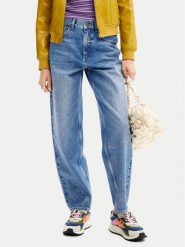 Desigual Jeansy Ariel 24WWDD38 Niebieski Balloon Fit. Niebieskie jeansy Desigual, bez wzorów, z bawełny. Za 289.99 zł.