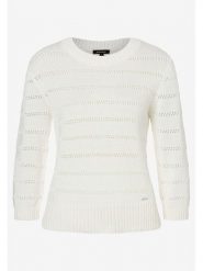 More & More Sweter w kolorze kremowym rozmiar: 44. Brązowe swetry More & More, bez wzorów, bez ramiączek. Za 113.36 zł.