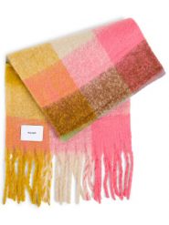 Nümph Szalik damski - NUFilora Kobiety wyrazisty róż|żółty|wielokolorowy w kratkę, ONE SIZE. Czerwone szaliki i kominy Nümph, bez wzorów, z syntetyku, eleganckie. Za 199.95 zł.