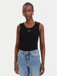 Liu Jo Sport Top TA6097 J4822 Czarny Slim Fit. Czarne topy sportowe Liu Jo Sport, m, bez wzorów, z bawełny. Za 219.99 zł.