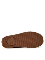 LOVE MOSCHINO Botki JA24266I0LJAW208 Brązowy. Brązowe botki Love Moschino, bez wzorów, z materiału, bez obcasa, na płaskiej podeszwie, bez zapięcia. Za 549.99 zł.