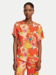 Liu Jo T-Shirt WA6512 T473A Czerwony Regular Fit. Czerwone t-shirty Liu Jo, bez wzorów, z wiskozy, bez kołnierzyka, bez ramiączek. Za 559.99 zł.