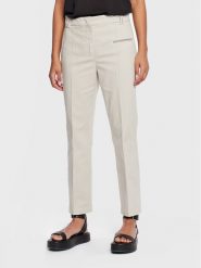 Fabiana Filippi Spodnie materiałowe PAD222W373 Szary Slim Fit. Szare spodnie materiałowe Fabiana Filippi, bez wzorów, z bawełny. Za 799.99 zł.