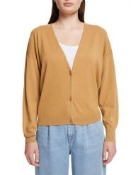 ESPRIT Kardigan w kolorze karmelowym rozmiar: XL. Brązowe swetry Esprit, xl, bez wzorów, bez ramiączek. Za 66.00 zł.