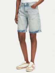 Tommy Jeans Bermudy Mia DW0DW22686 Niebieski Relaxed Fit. Niebieskie szorty Tommy Jeans, bez wzorów, z bawełny. Za 409.99 zł.