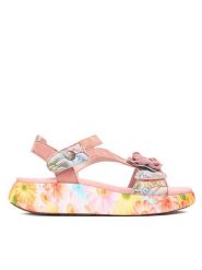 Laura Vita Sandały Nikito 01 Różowy. Czerwone sandały LAURA VITA, bez wzorów, ze skóry, bez obcasa, na płaskiej podeszwie, bez zapięcia. Za 439.99 zł.