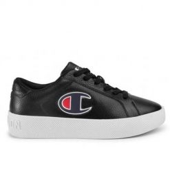 Buty do chodzenia damskie Champion Rochester 1919 Era Leather. Czarne buty treningowe Champion, bez wzorów, z materiału, bez zapięcia, trekkingowe. Za 129.00 zł.