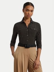 LAUREN RALPH LAUREN Koszula 200971090001 Czarny Slim Fit. Czarne koszule Lauren Ralph Lauren, xl, bez wzorów, z syntetyku, bez kołnierzyka, bez ramiączek. Za 629.99 zł.