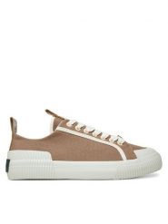 Coccinelle Trampki E4 SXG 24 01 01 Beżowy. Brązowe trampki Coccinelle, bez wzorów, z materiału, bez zapięcia. Za 849.99 zł.