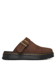 Dr. Martens Klapki Brookline DM40666202 Brązowy. Brązowe klapki Dr Martens, bez wzorów, ze skóry, bez obcasa, bez zapięcia. Za 649.99 zł.